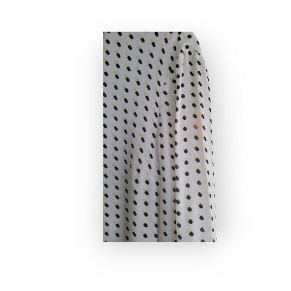 A L C Cream Multicolor Silk Blouse Abstract Print Designer Womens Top Size 2 - Picture 6 of 11